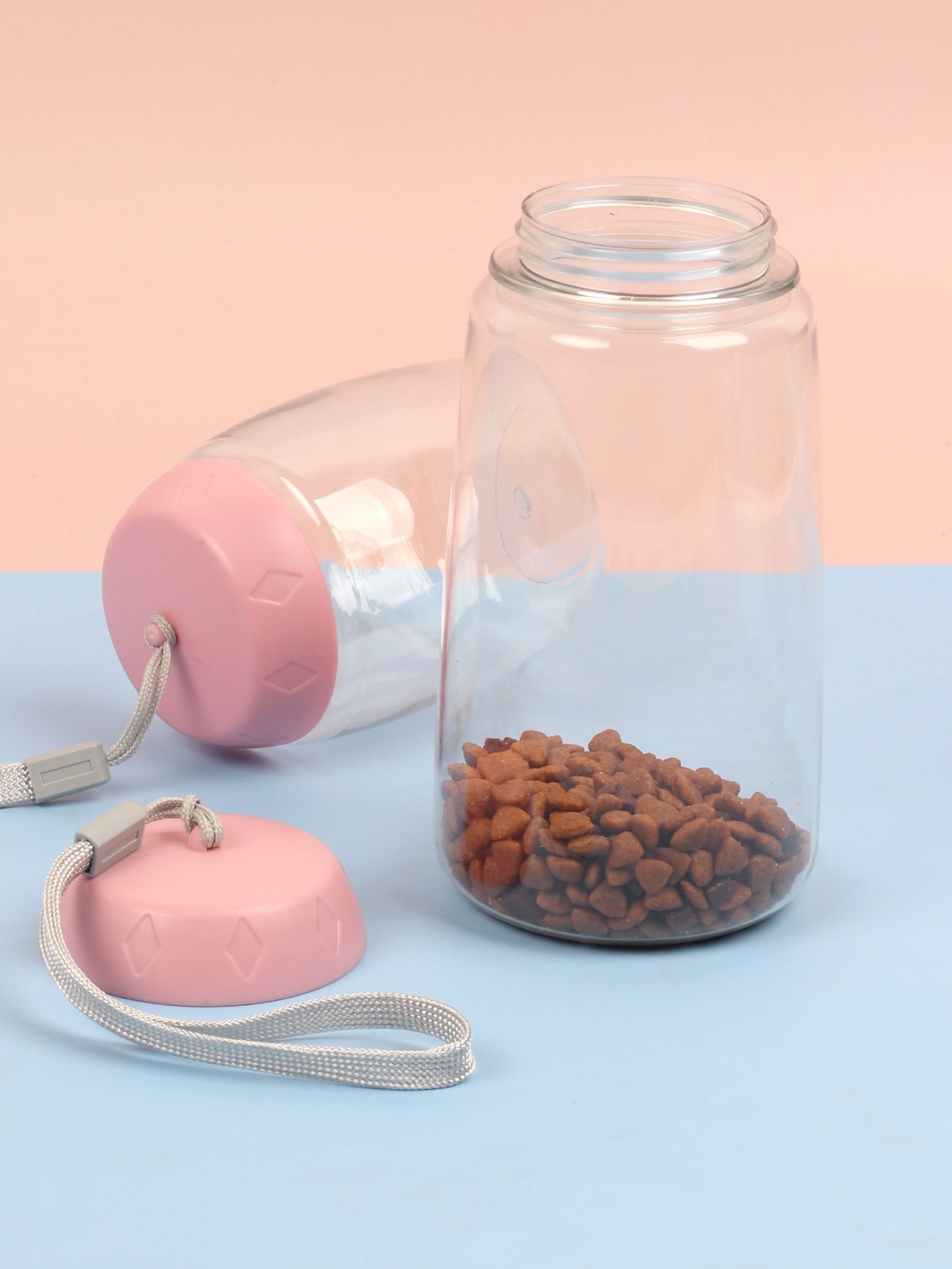 1pc Random Color Pet Treat Jar Dog Outing Dog Stuff