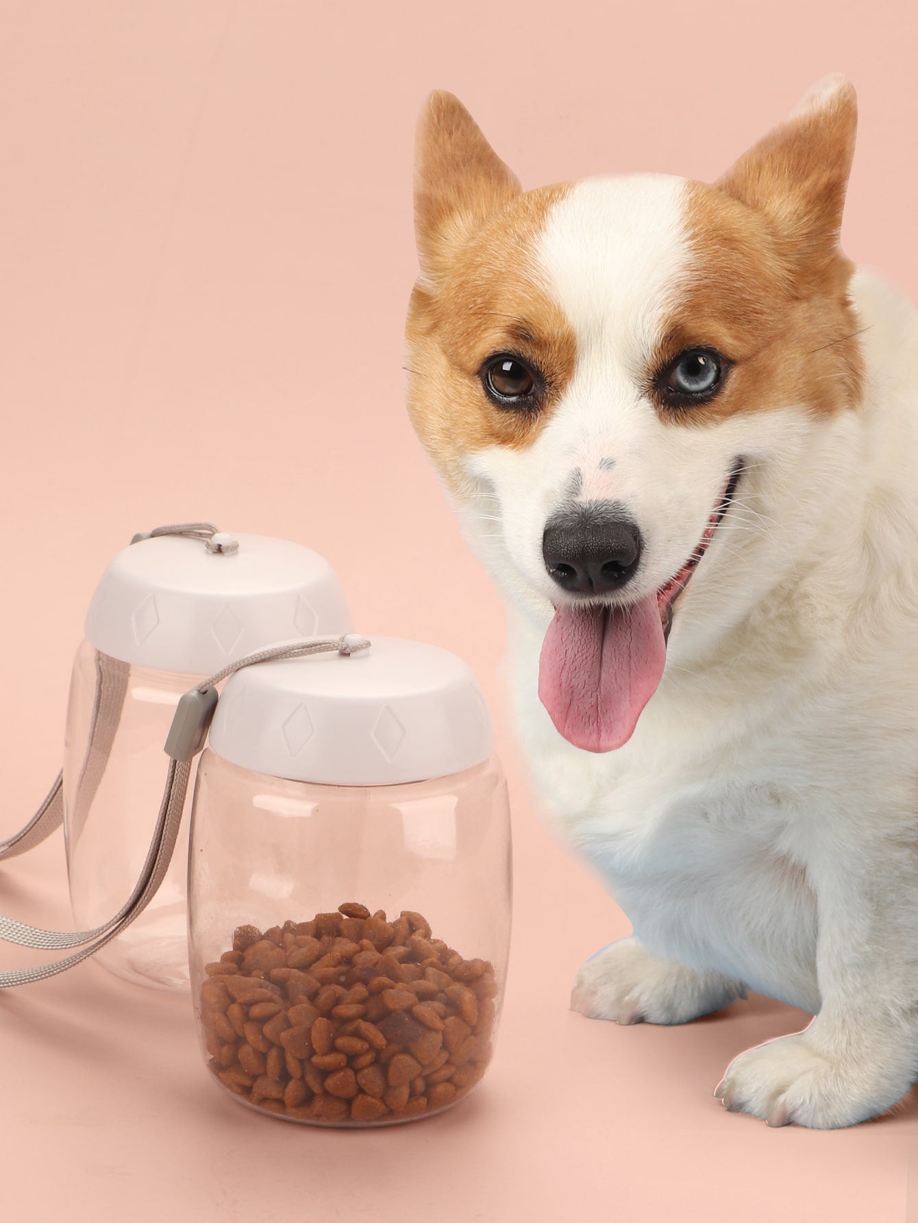 1pc Random Color Pet Treat Jar Dog Outing Dog Stuff