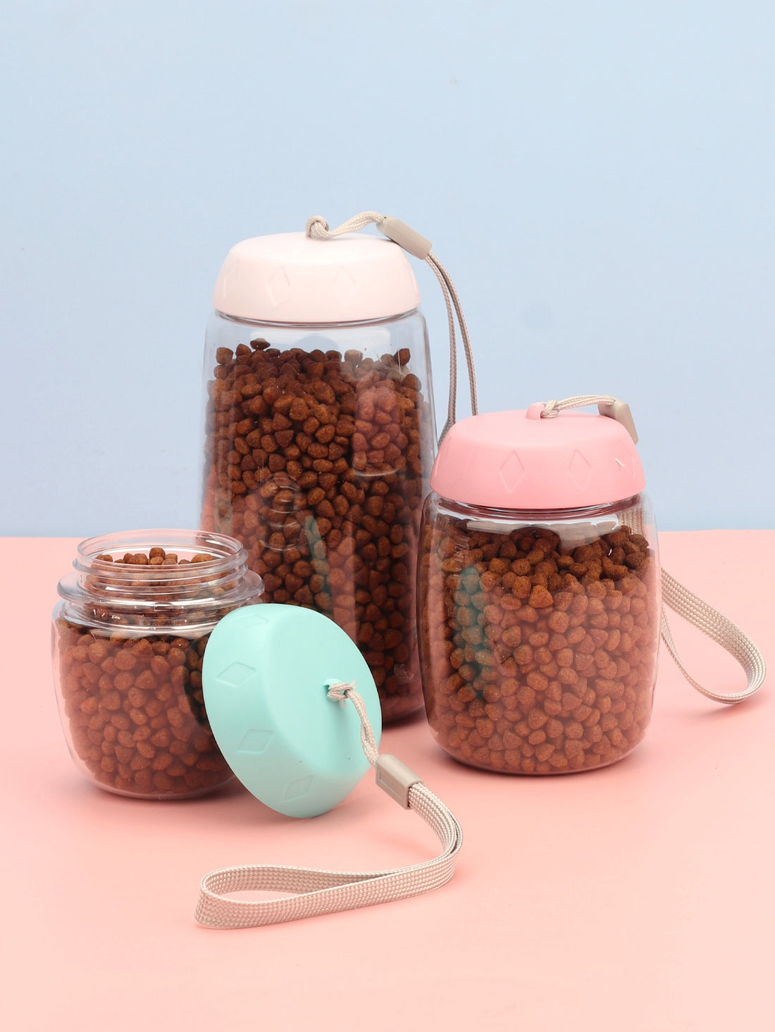 1pc Random Color Pet Treat Jar Dog Outing Dog Stuff