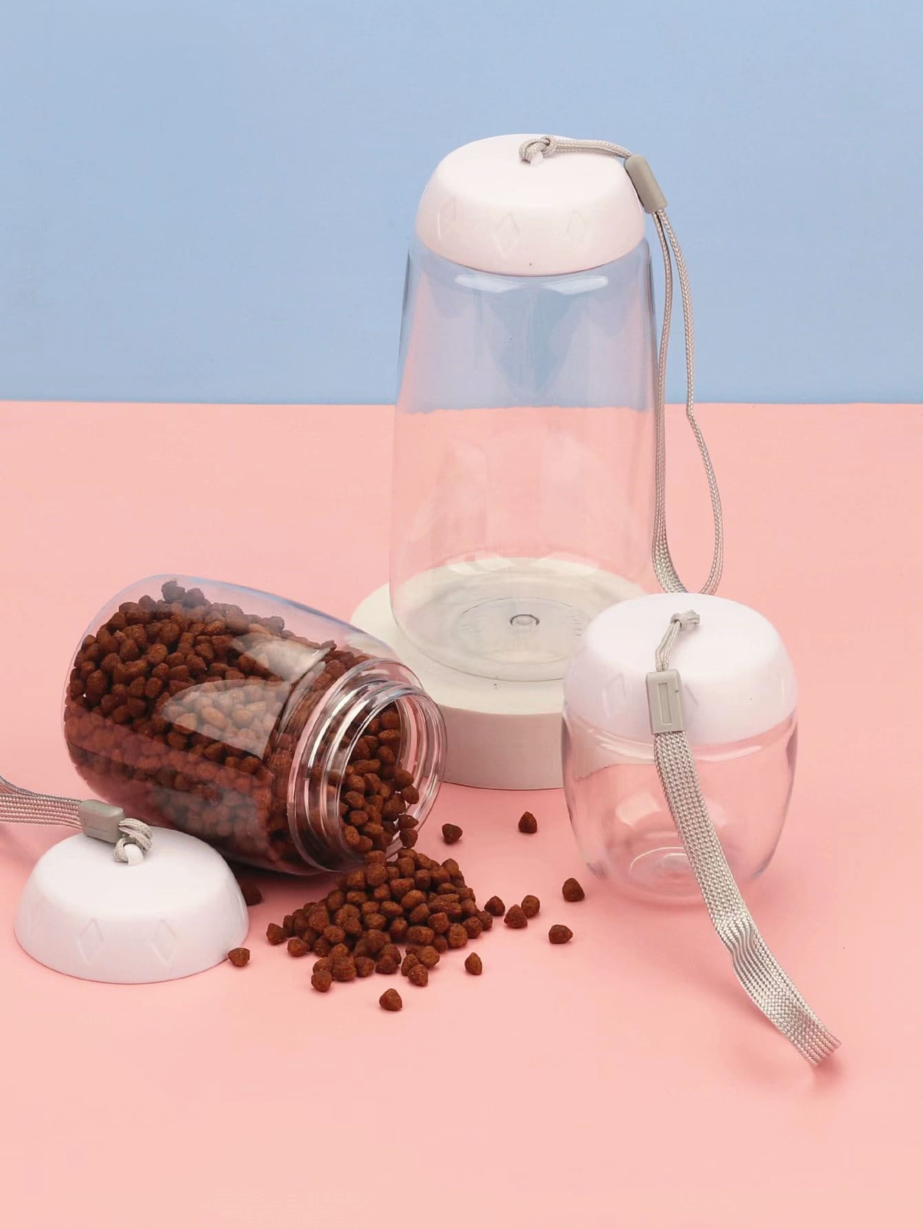 1pc Random Color Pet Treat Jar Dog Outing Dog Stuff