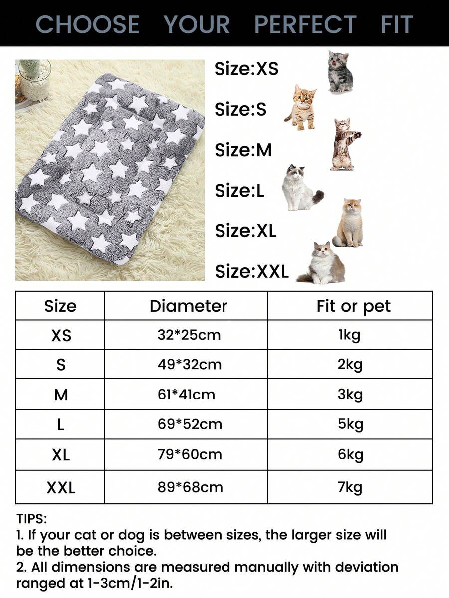 Grey thick pet blanket with geometric print for small and medium dogs and cats.