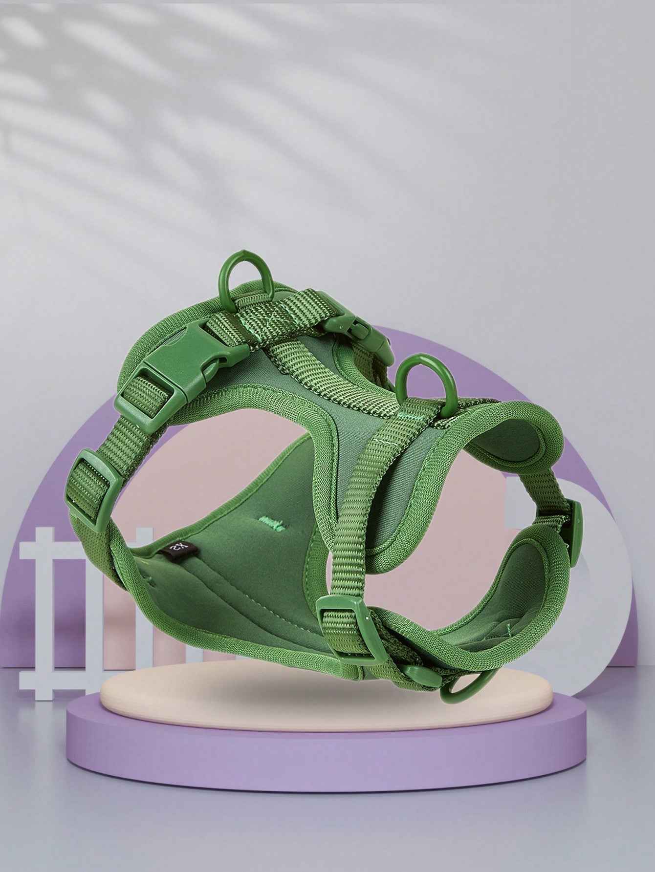 Adjustable lightweight dog harness with breathable mesh padding, soft padded lining, no-pull chest strap, and vest-style design for small, medium, and large dogs