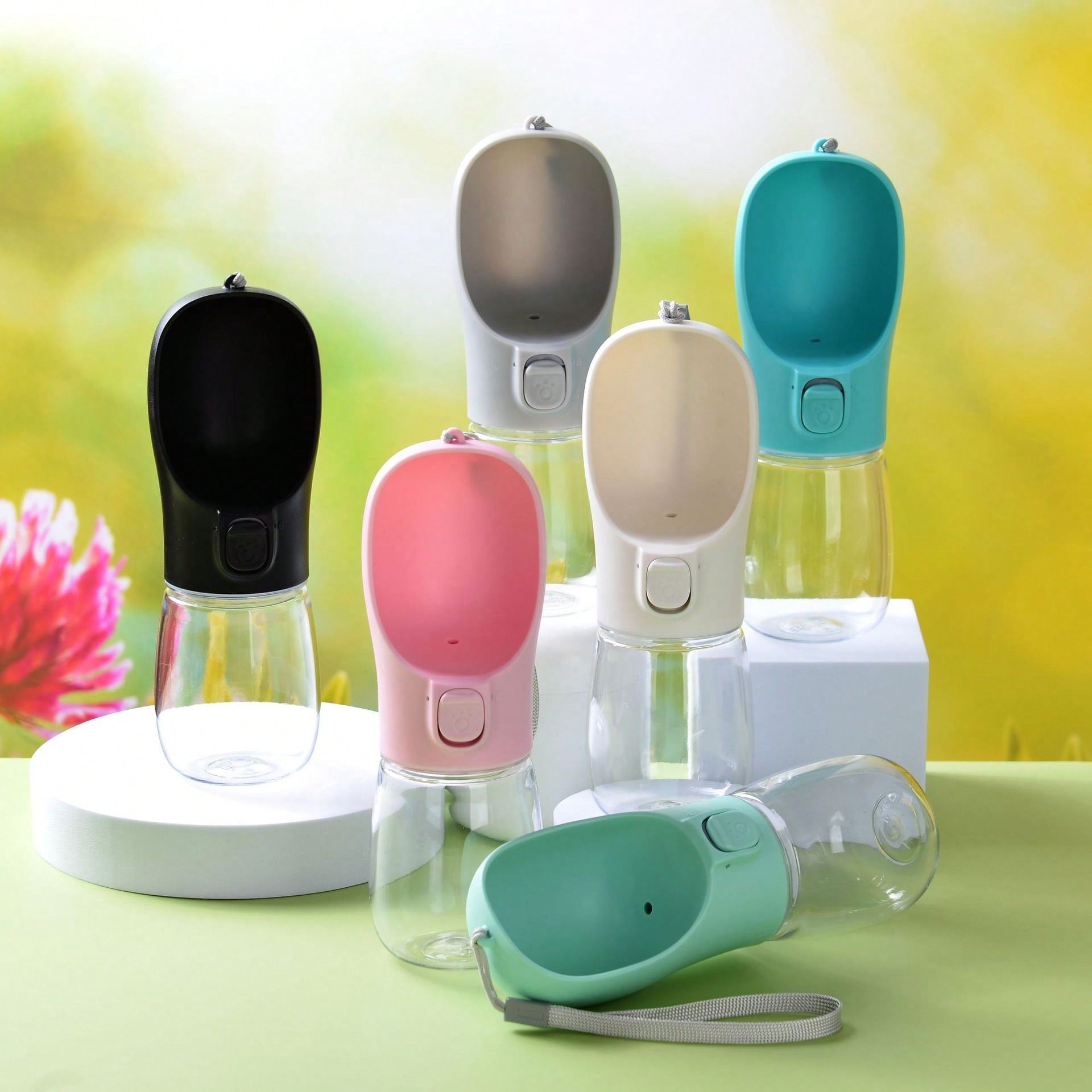 New Pet Portable Water Bottle & Bowl Cat & Dog Drinking Cup Travel Accessory Dog Outing Dog Stuff