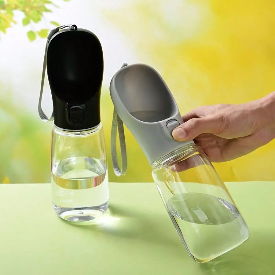 New Pet Portable Water Bottle & Bowl Cat & Dog Drinking Cup Travel Accessory Dog Outing Dog Stuff