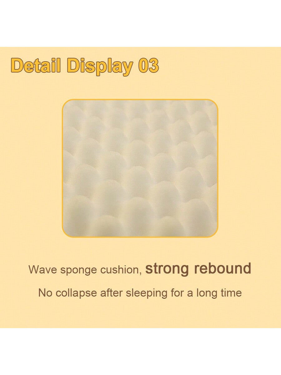 Multicolor short plush pet bed mat with removable washable cover and wavy sponge filling for dogs and cats