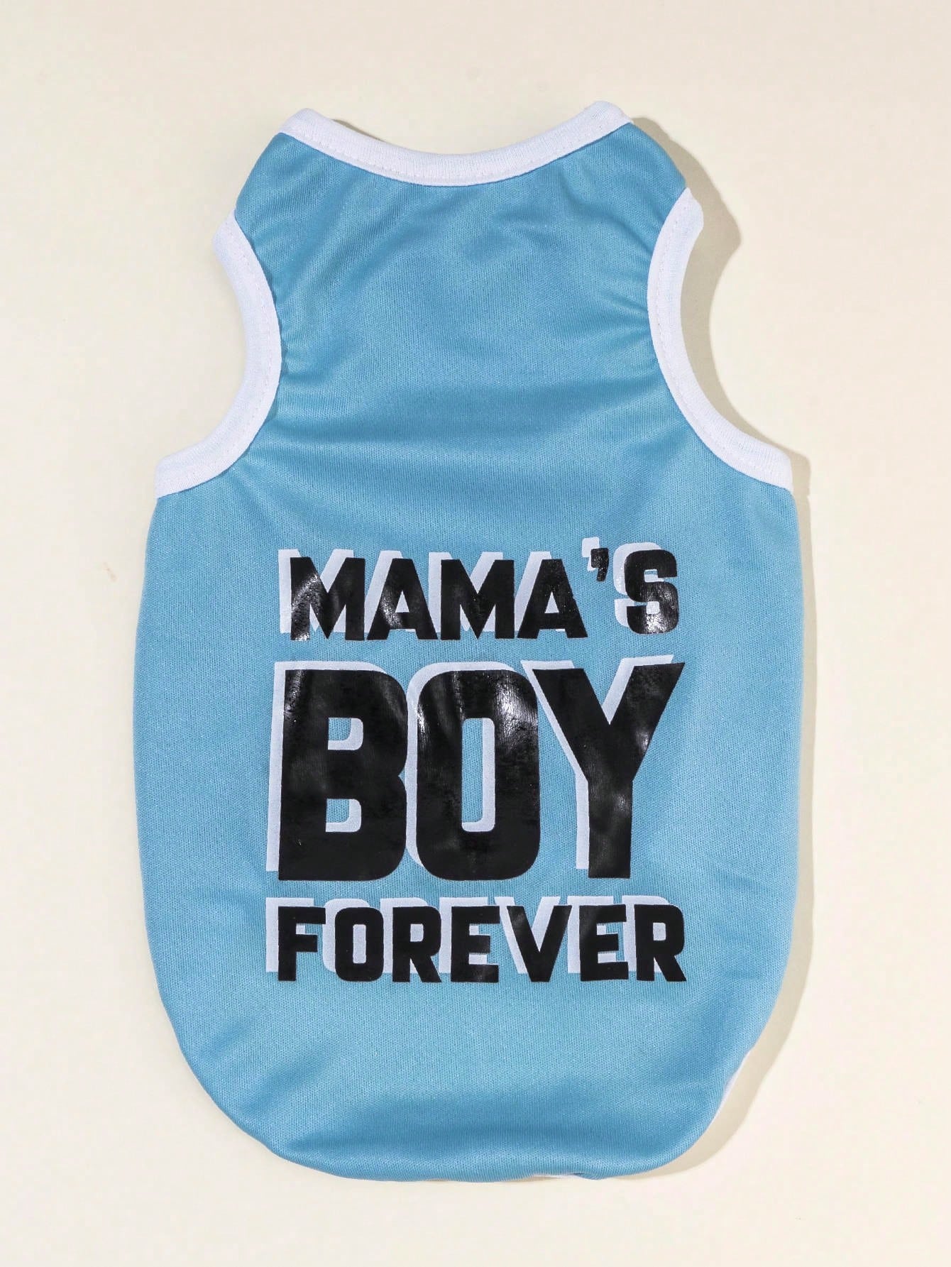Mama's Boy Forever Blue Pet Print Top, 1pc