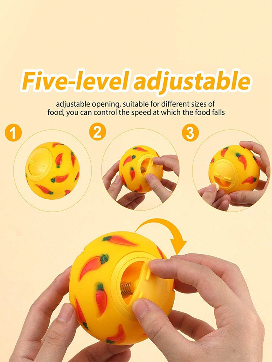 Multicolor small pet toy set featuring a carrot-shaped slow feeder food dispenser and an expandable telescopic play tunnel made of Polyvinyl Chloride for hamsters, bunnies, ferrets, and sugar gliders.