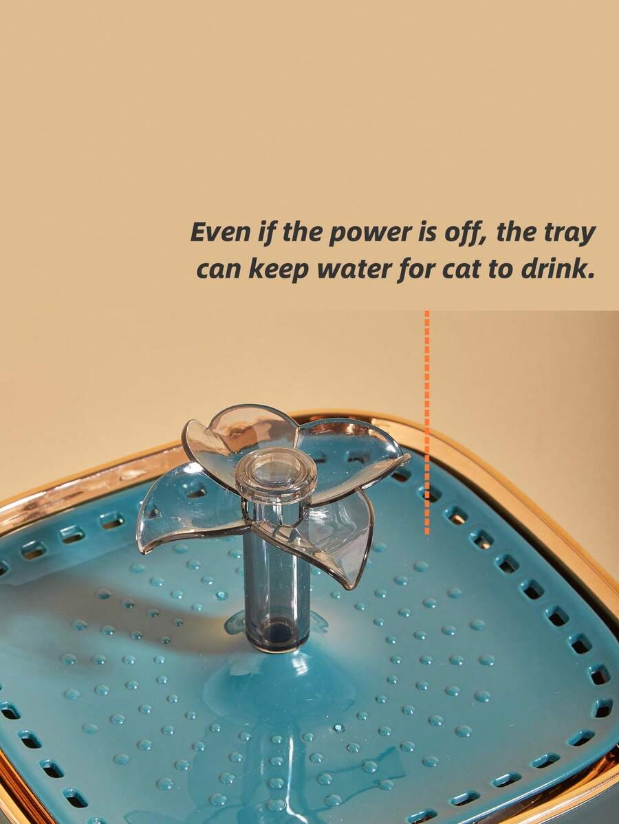 3L automatic pet water fountain in multicolor PP material with USB power cable for cats and dogs