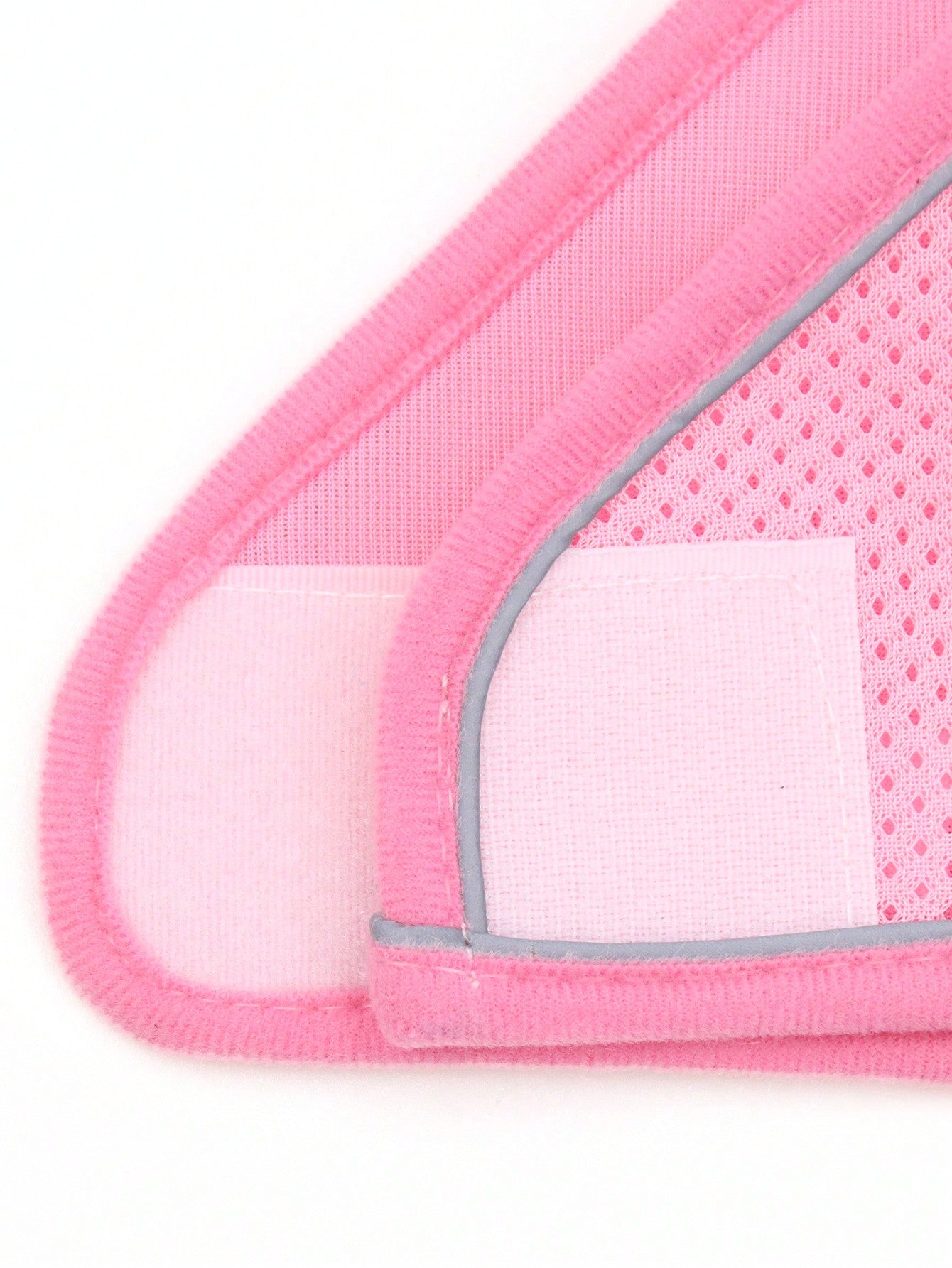 Blue polyester pet chest and back harness with matching leash, breathable mesh fabric, and reflective strips for cats and dogs during outdoor or nighttime walks.