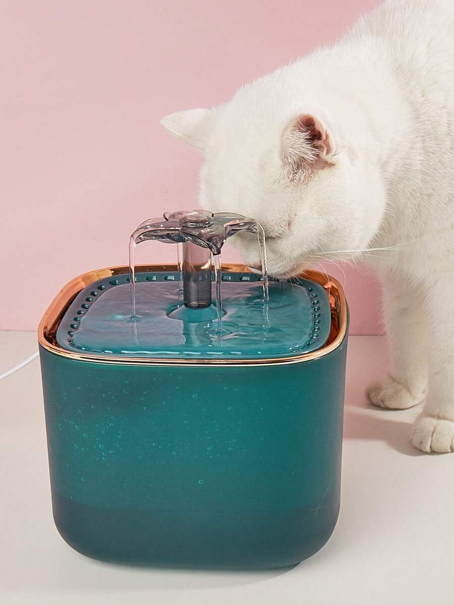3L automatic pet water fountain in multicolor PP material with USB power cable for cats and dogs