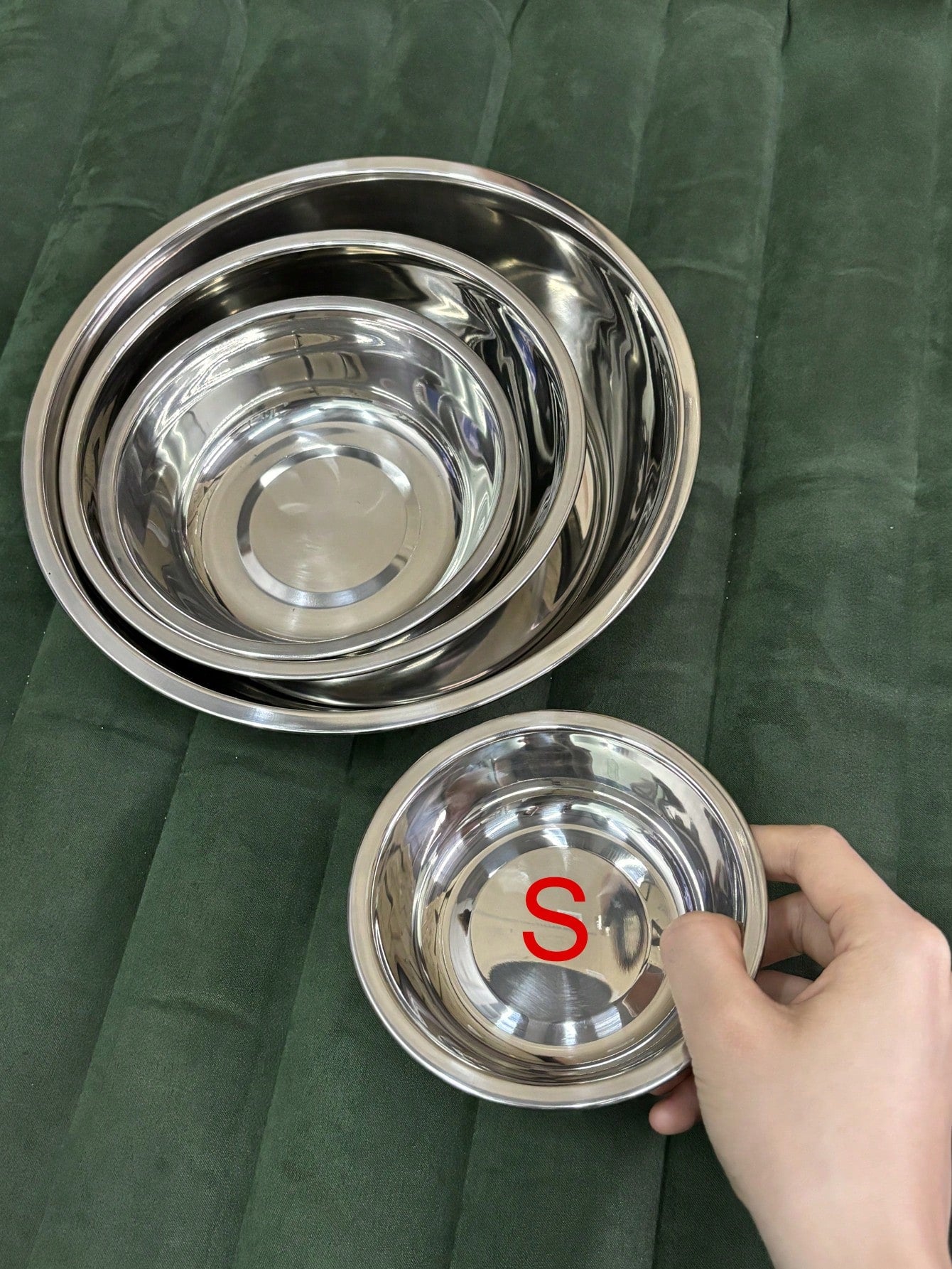 1pc/2pcs Cat/Dog Stainless Steel Bowl, Pet Food & Water Bowl, Anti-Slip Anti-Bite Durable