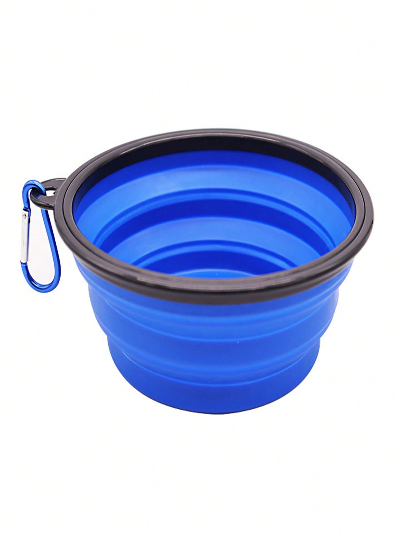 1pc Portable Outdoor Pet Bowl, Slow Feeder Silicone Folding Dog/Cat Bowl, Hanging Pet Water Dish