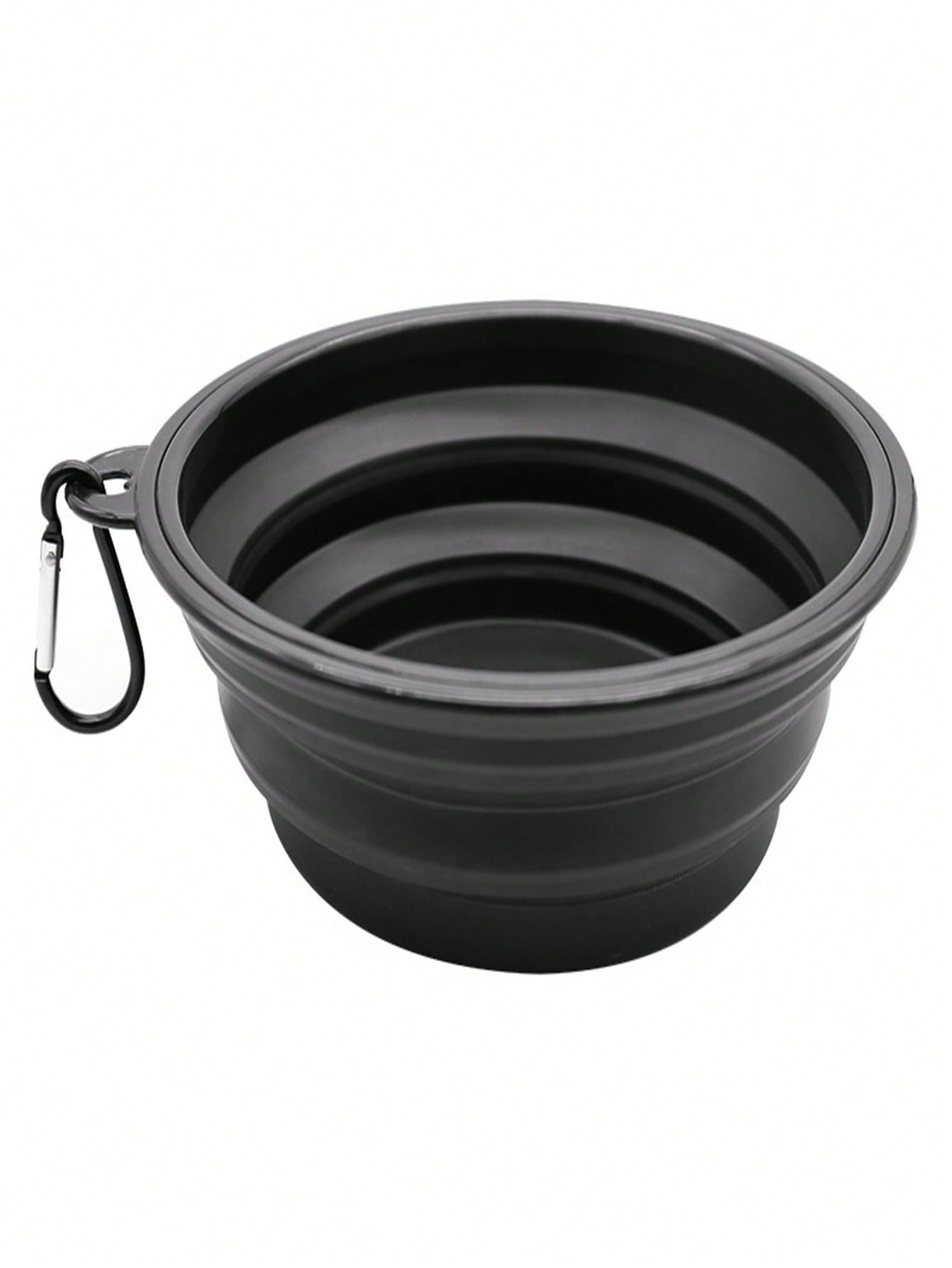 1pc Portable Outdoor Pet Bowl, Slow Feeder Silicone Folding Dog/Cat Bowl, Hanging Pet Water Dish