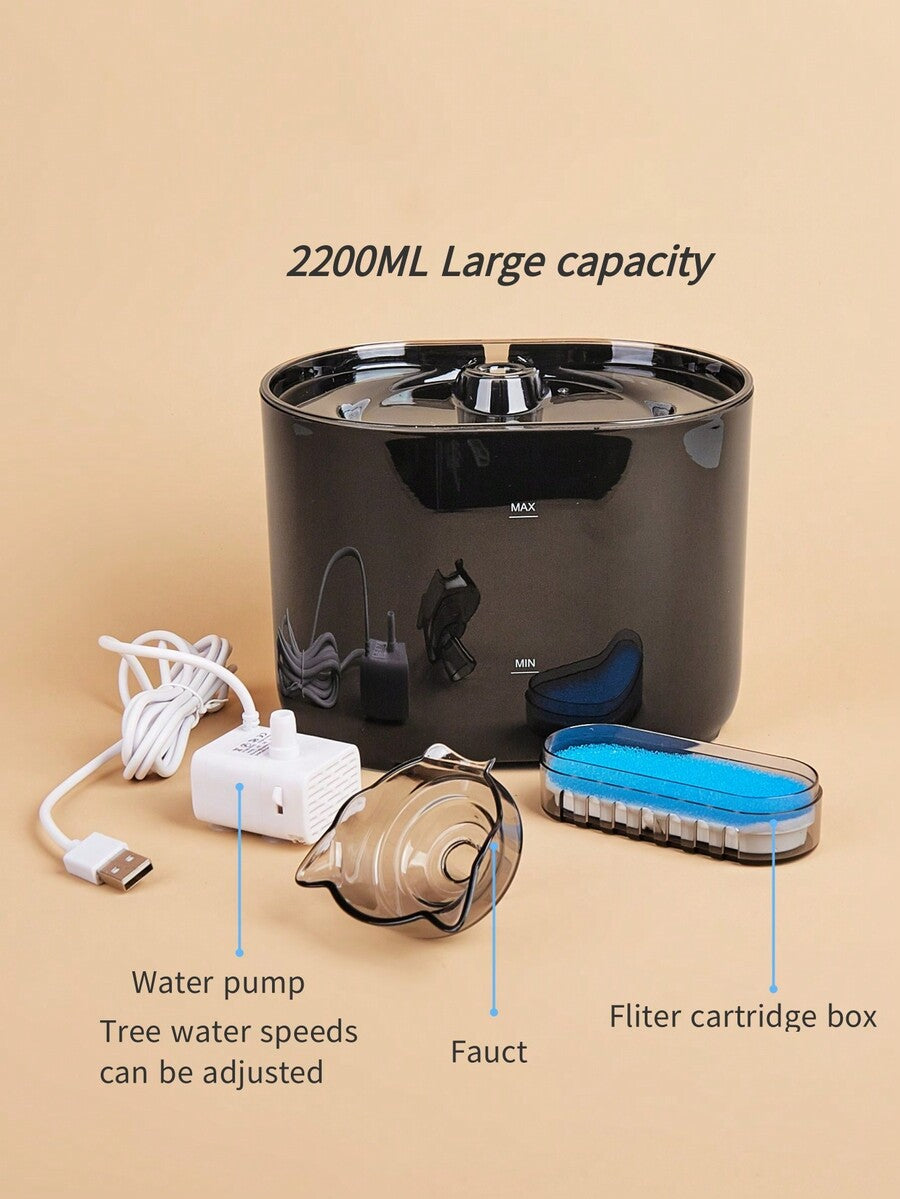 Blue replacement filter cartridge for pet automatic water fountains suitable for small and medium cats and dogs.