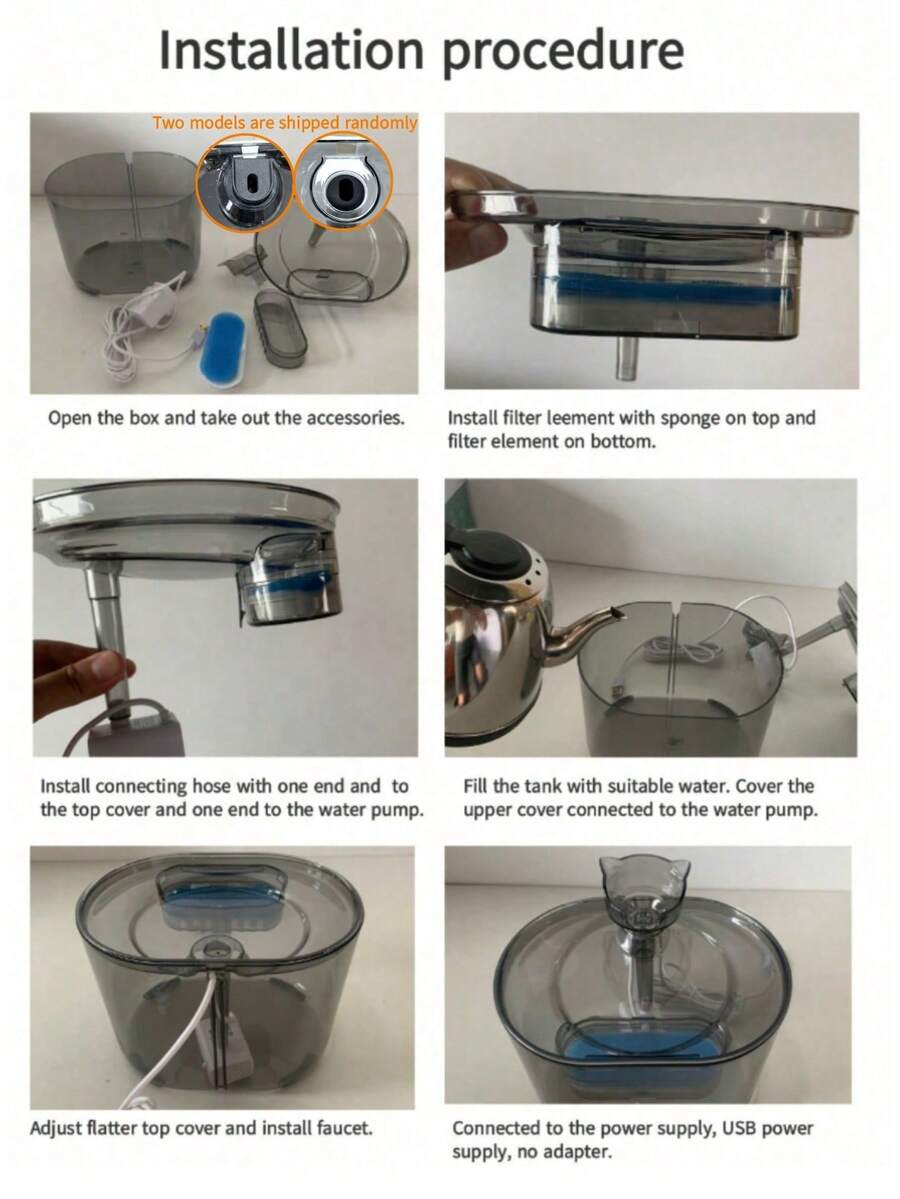 Blue replacement filter cartridge for pet automatic water fountains suitable for small and medium cats and dogs.