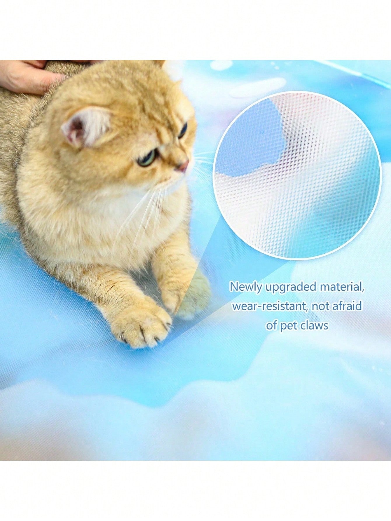 1pc Pet Water Play Mat, Cat Toy Suitable For Summer, Suitable For Cat Play, Summer Cat Bed, Bed, Cat And Dog Entertainment Toy, Needs Inflation And Water Filling Pet Entertainment Water Bed, Cat Sensory Water, Cat Cooling Mat, Cat And Dog Sensory Water
