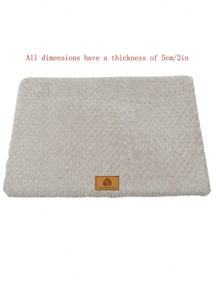 Pink memory foam pet bed cushion with removable polyester cover for cats and dogs.