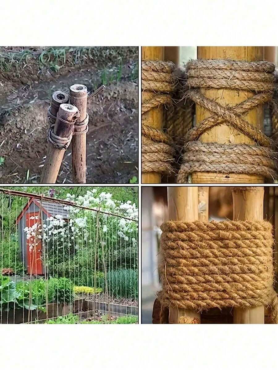 Multicolor 393-inch polyamide cat scratching post rope for DIY pet toys and cat furniture repair.