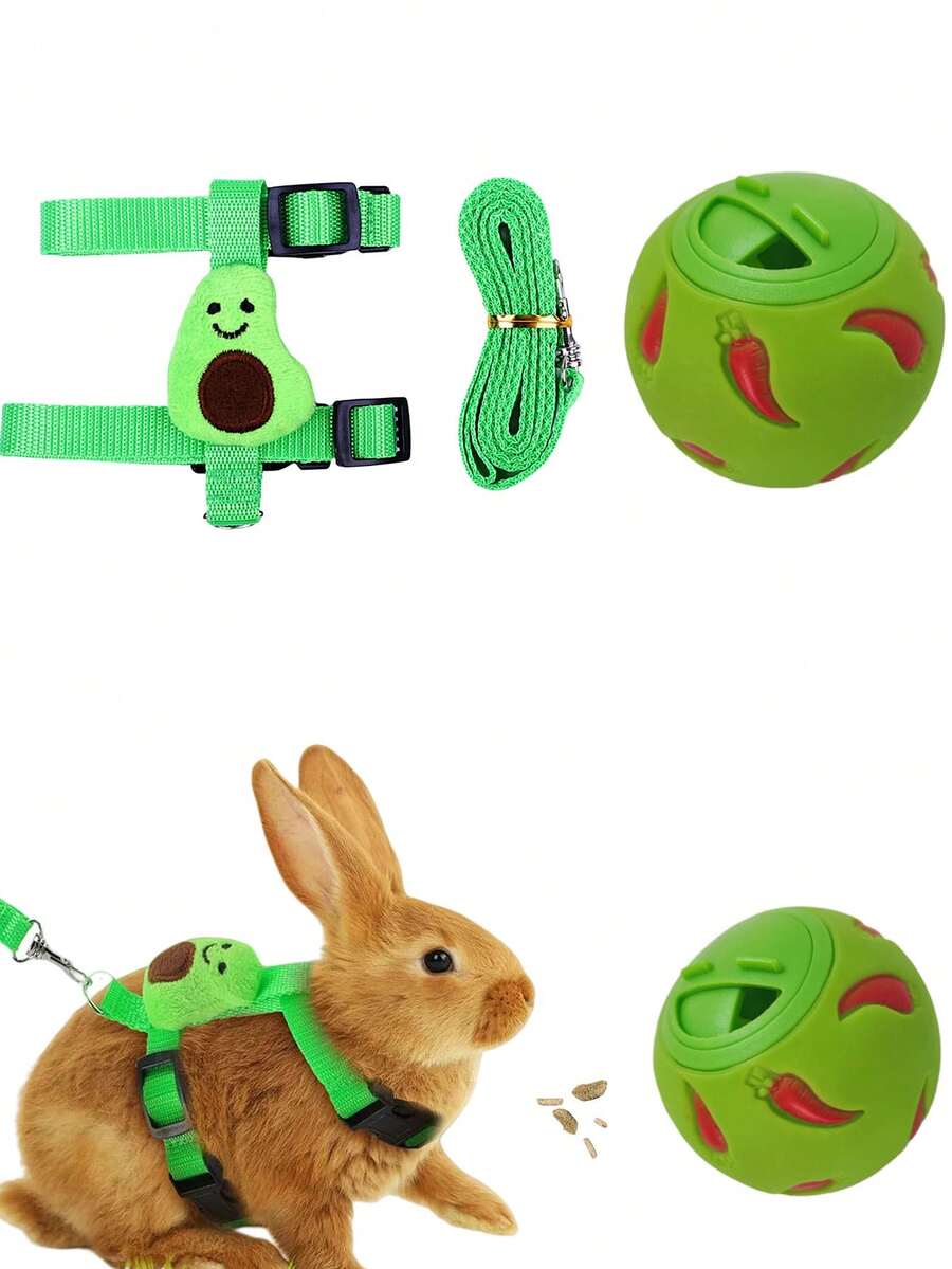 Multicolor small pet toy set featuring a carrot-shaped slow feeder food dispenser and an expandable telescopic play tunnel made of Polyvinyl Chloride for hamsters, bunnies, ferrets, and sugar gliders.