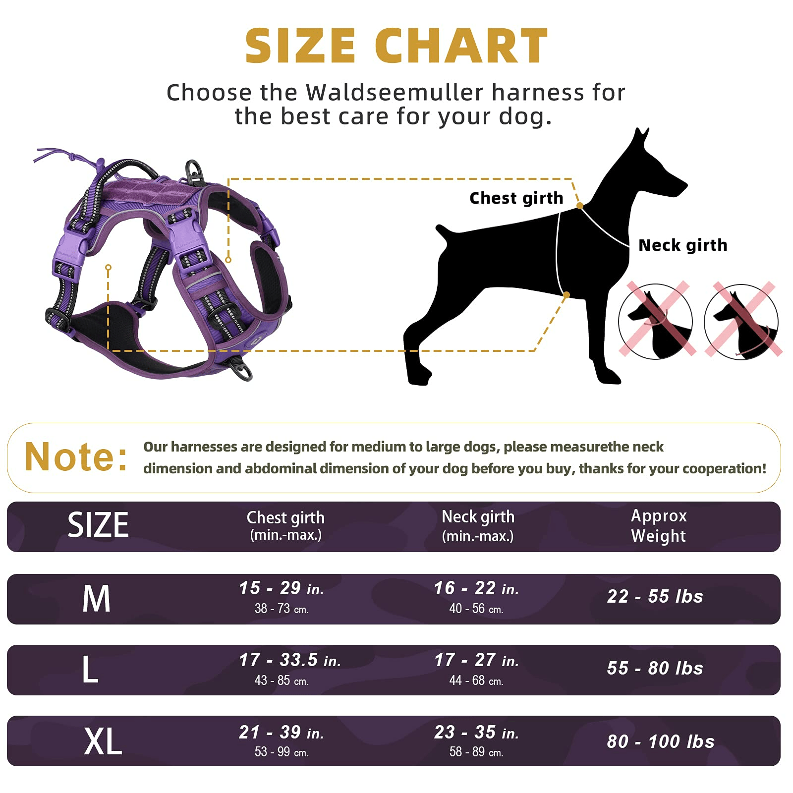 Adjustable tactical dog harness in military vest style with double metal hook and anti-pull design for dog training and walking