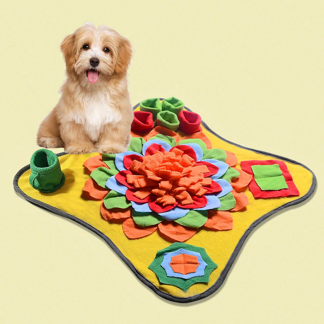1 Pc Pet Snuffle Mat, Dog Slow Feeding Mat, Pet Scent Training Mat