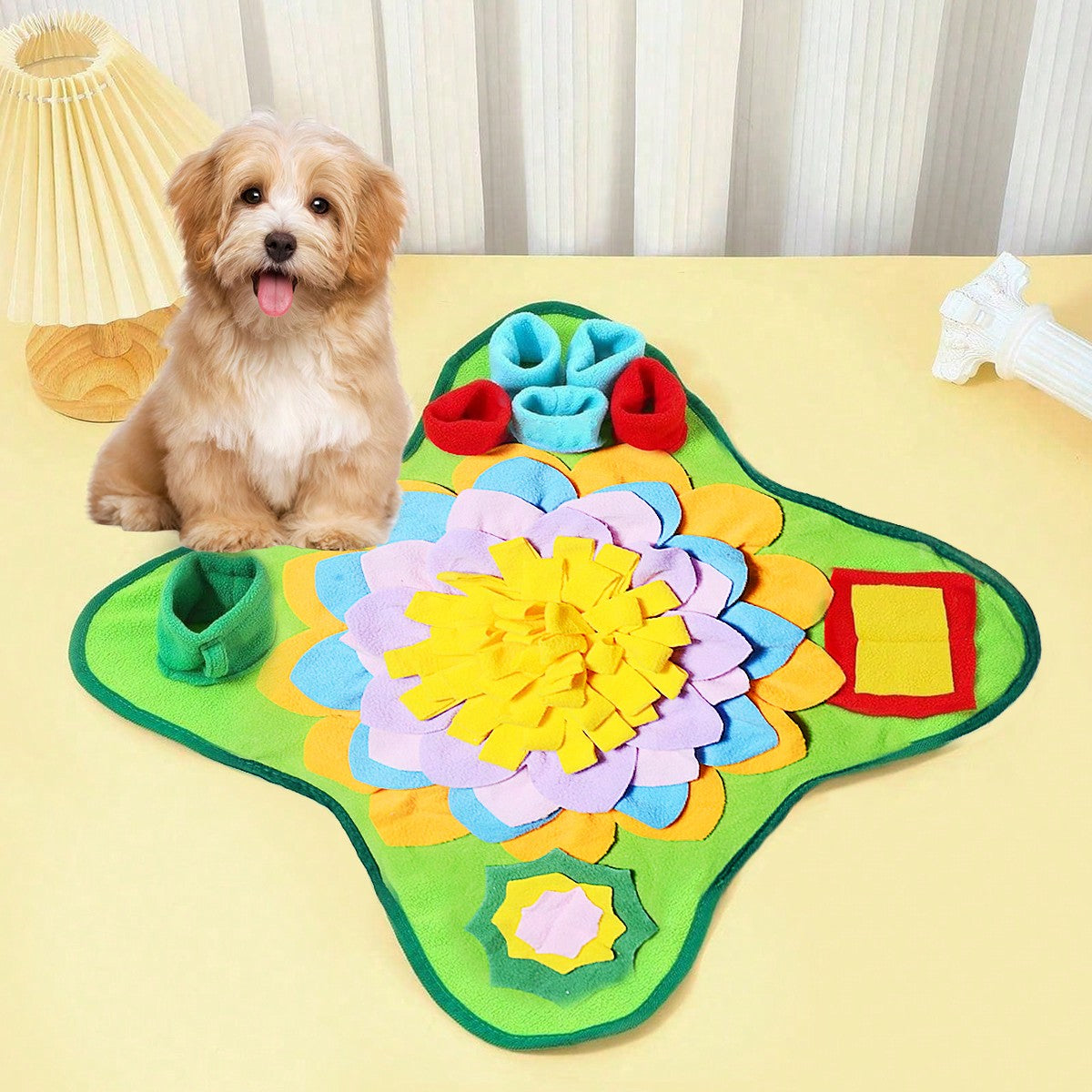1 Pc Pet Snuffle Mat, Dog Slow Feeding Mat, Pet Scent Training Mat