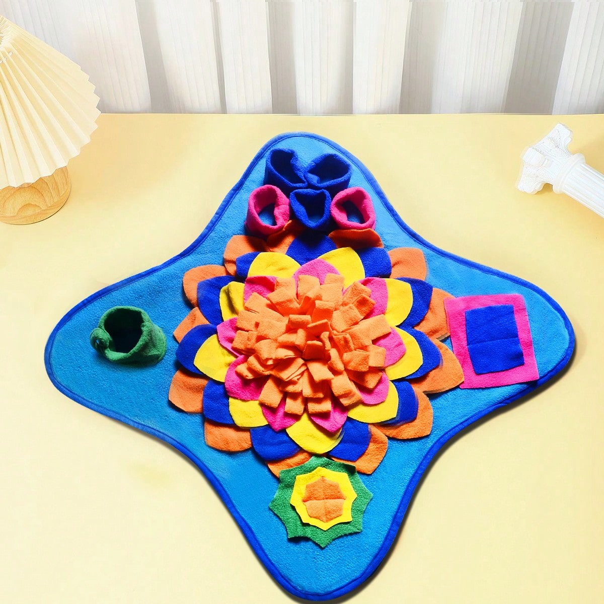 1 Pc Pet Snuffle Mat, Dog Slow Feeding Mat, Pet Scent Training Mat