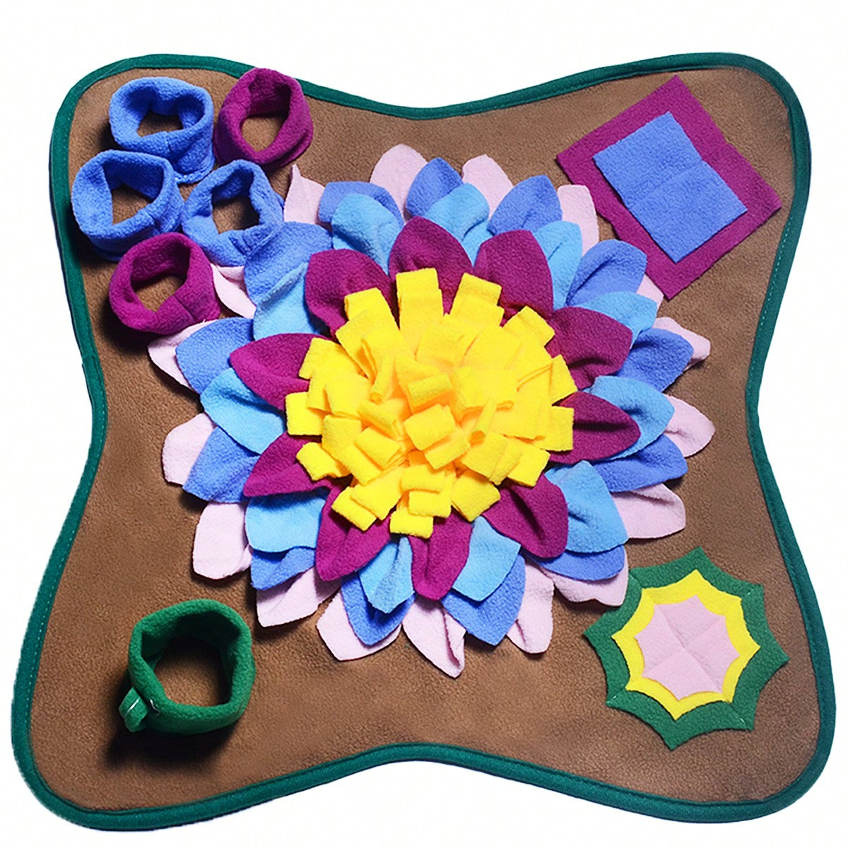 1 Pc Pet Snuffle Mat, Dog Slow Feeding Mat, Pet Scent Training Mat