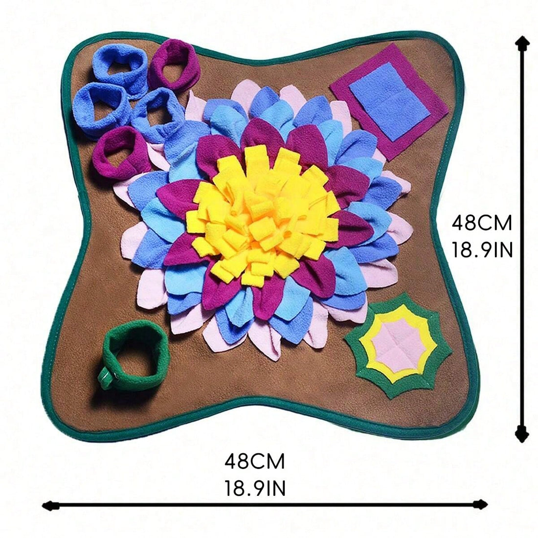 1 Pc Pet Snuffle Mat, Dog Slow Feeding Mat, Pet Scent Training Mat