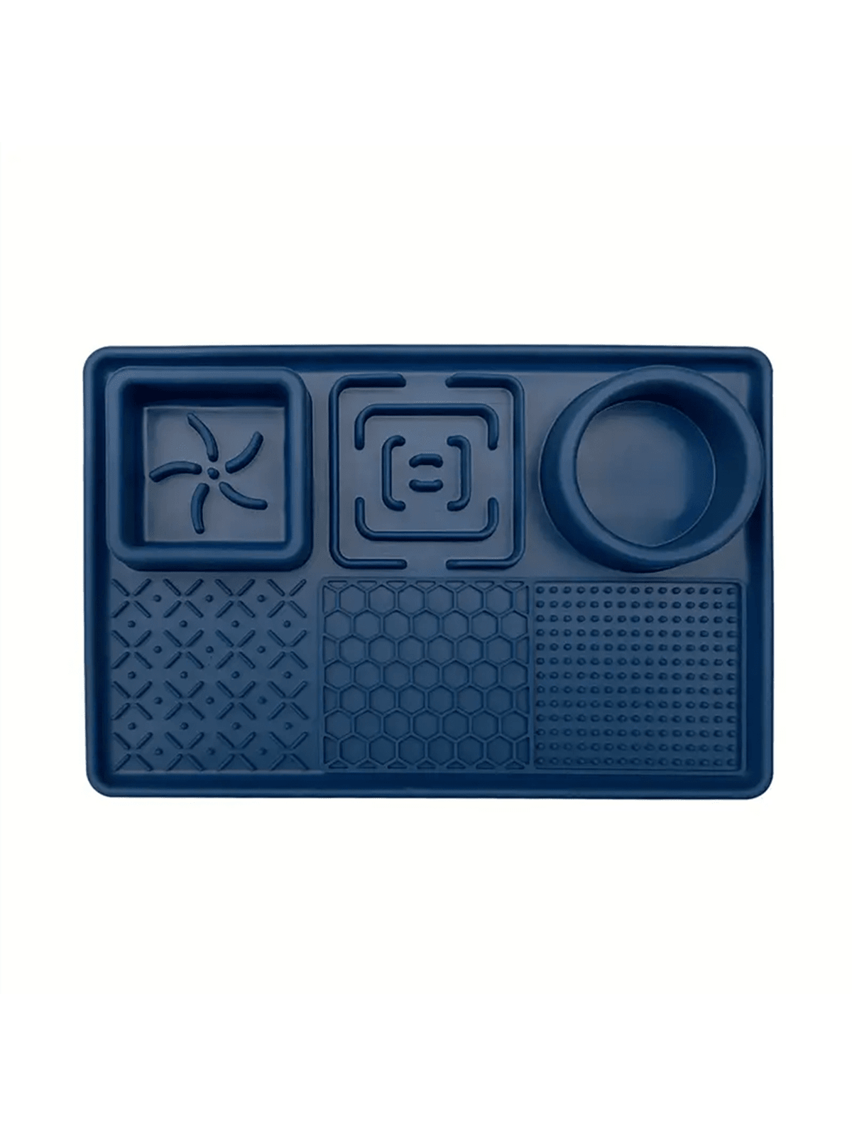 Multicolor silicone pet lick mat slow feeder with suction cups designed for dogs and cats