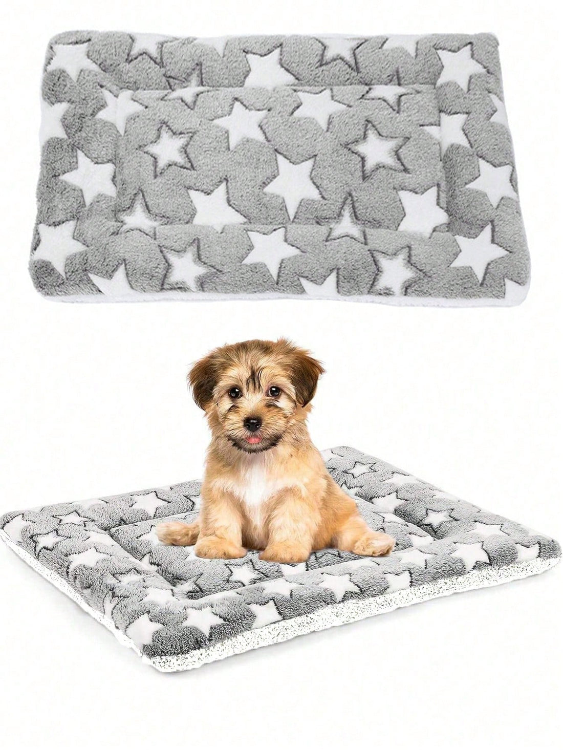 1pc Soft And Comfortable Pet Mat, Made Of Flannel, Dog Bed Mat, Puppy Cat Litter Mat - Suitable For Cats And Dogs, Polyester Filled, Multi-Functional Indoor Design, Soft And Warm, Machine Washable