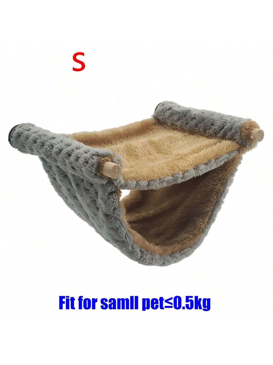 Multicolor soft coral fleece hanging hammock bed designed for hamsters, sugar gliders, and small pets