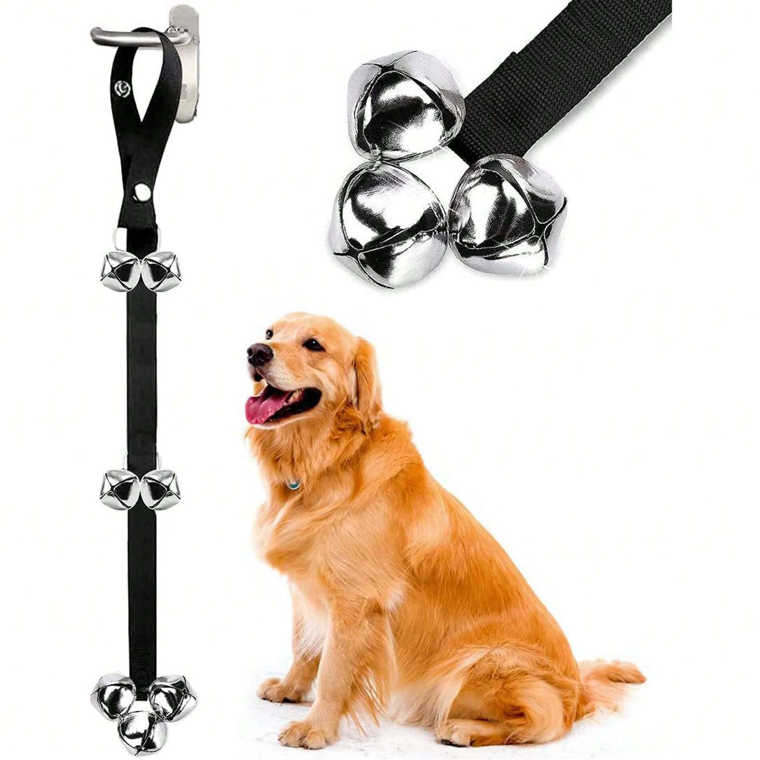 Dog Doorbells Premium Quality Training Potty Great Dog Bells Adjustable Door Bell Dog Bells For Potty Training Your Puppy The Easy Way - 7 Extra Large Loud 1.4 DoorBells