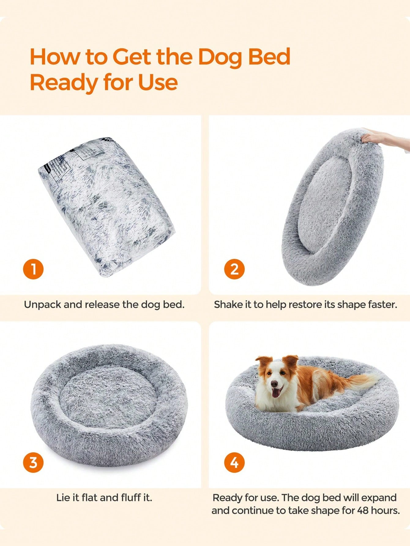 Local1pc Plush Round Pet Bed Comfortable And Warm Suitable For Large, Medium And Small Cats And Dogs Sleeping In Four Seasons