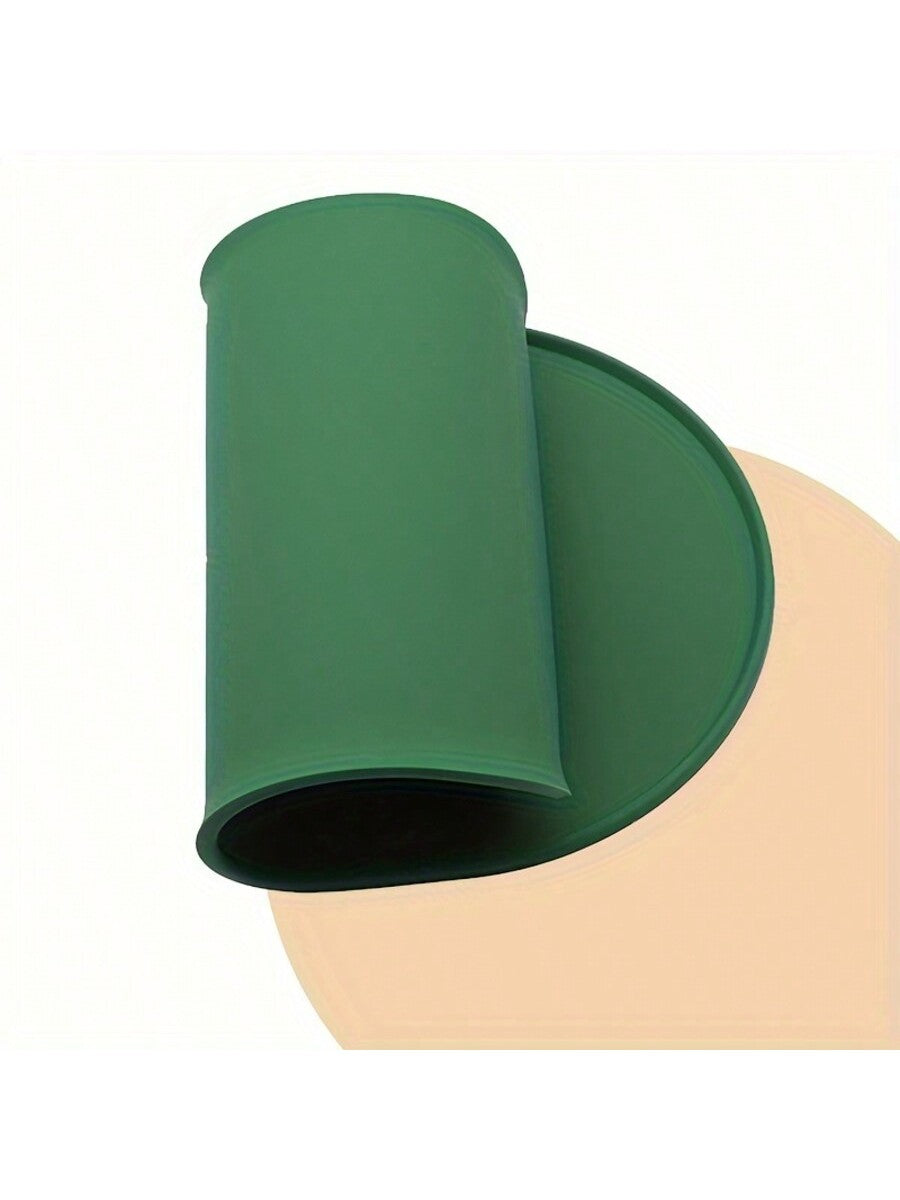 Multicolor silicone pet feeding mat for cats and dogs featuring a non-slip and anti-spill design to keep pet bowls in place.