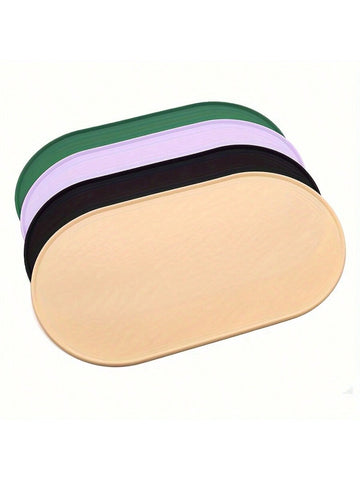 Multicolor silicone pet feeding mat for cats and dogs featuring a non-slip and anti-spill design to keep pet bowls in place.