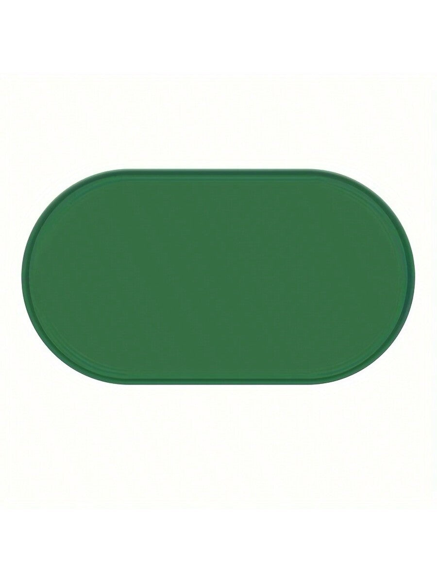 Multicolor silicone pet feeding mat for cats and dogs featuring a non-slip and anti-spill design to keep pet bowls in place.