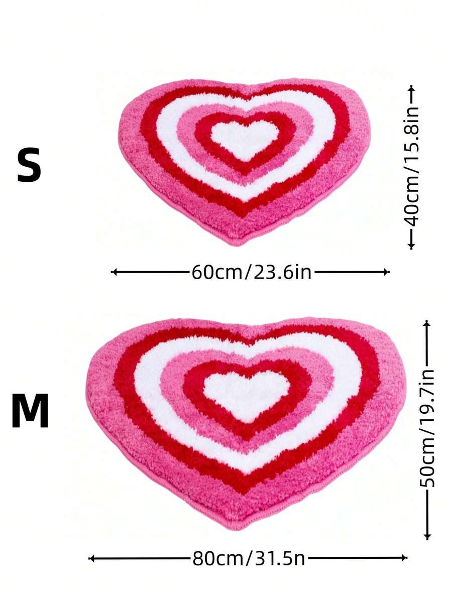 Multicolor heart shaped plush pet sleeping mat with skid resistant bottom for dogs and cats