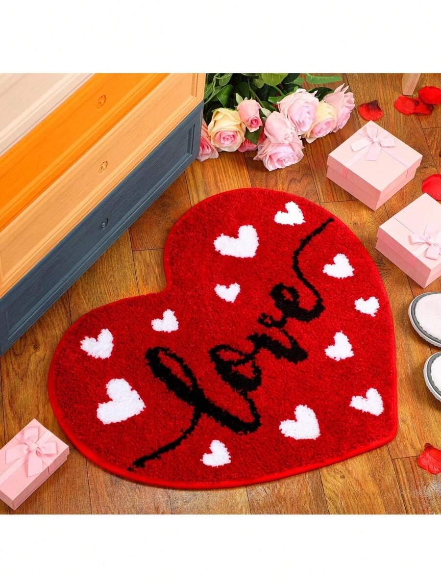 Multicolor heart shaped pet sleeping pad with anti-slip bottom and insulated polyester layer for dogs and cats