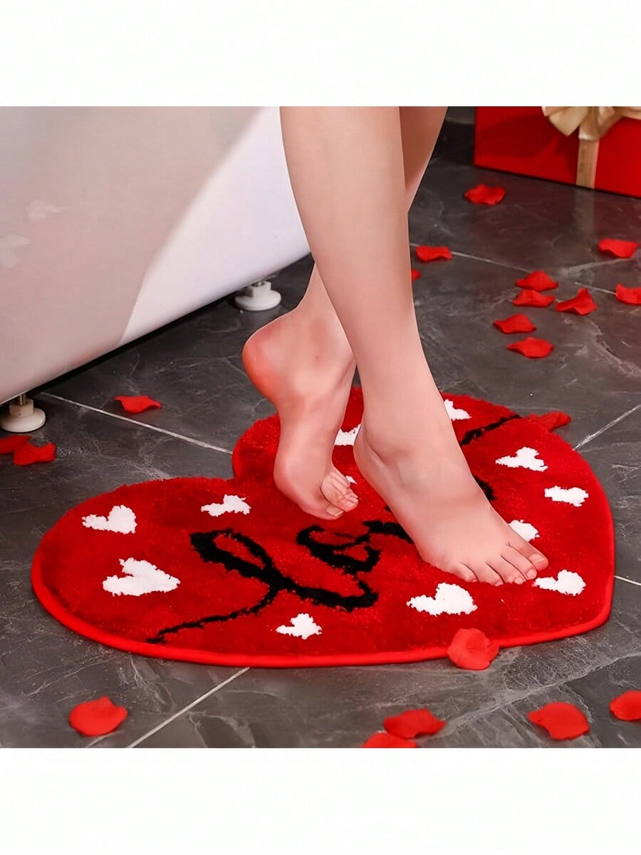 Multicolor heart shaped pet sleeping pad with anti-slip bottom and insulated polyester layer for dogs and cats