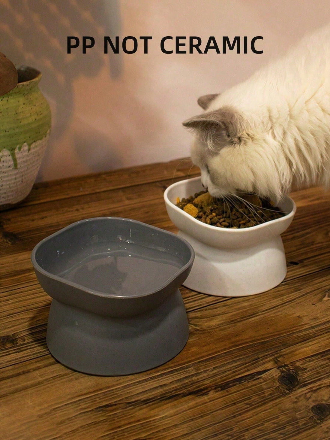 1PC Random Color Pet Bowl For Cats & Small Dogs - Durable Food & Water Feeder Dish, Non-Slip Ceramic/Plastic Pet Bowls For Kittens/Puppies, Cute Feeding Bowl For Dry/Wet Food, Easy Clean Pet Dish For Home/Travel