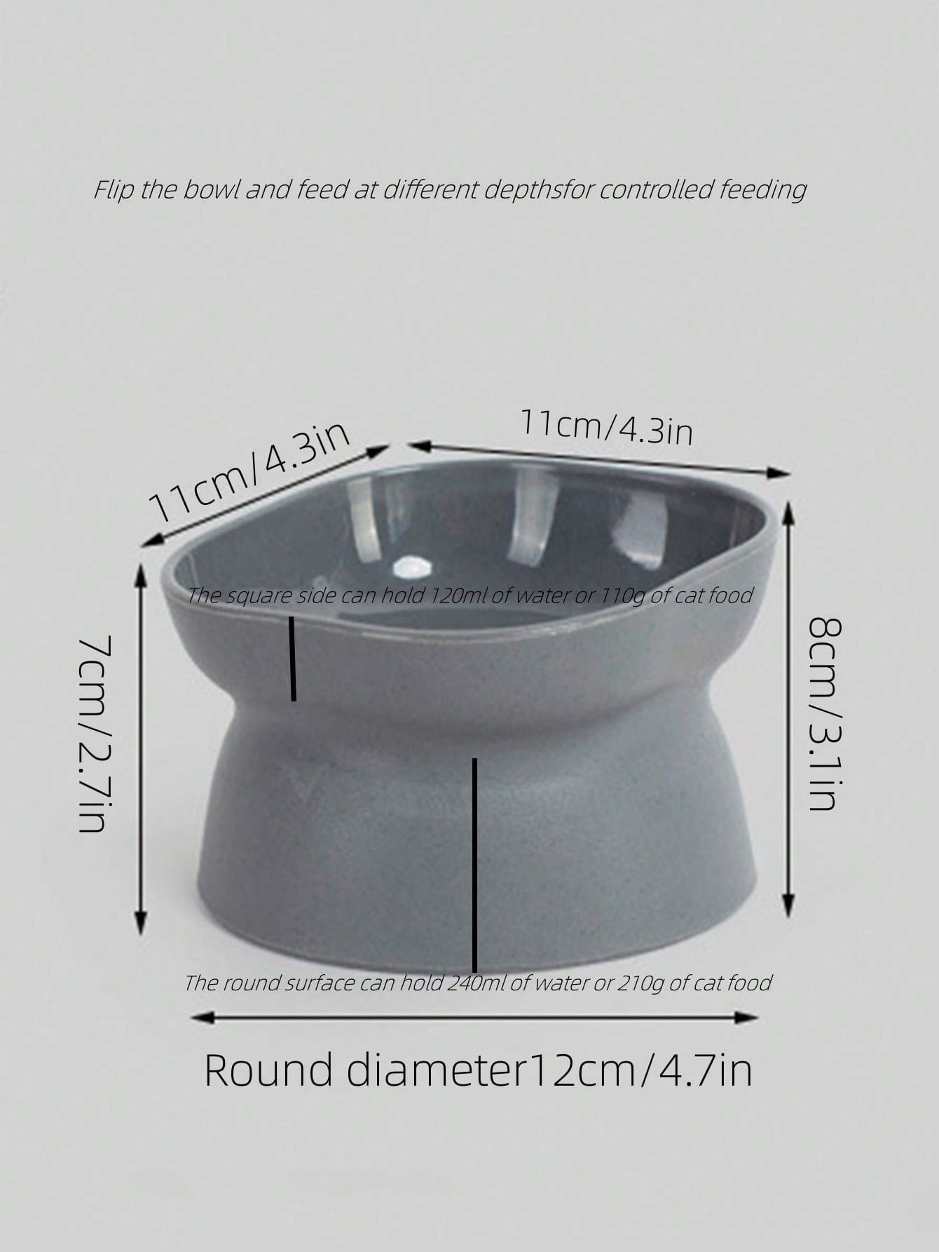 1PC Random Color Pet Bowl For Cats & Small Dogs - Durable Food & Water Feeder Dish, Non-Slip Ceramic/Plastic Pet Bowls For Kittens/Puppies, Cute Feeding Bowl For Dry/Wet Food, Easy Clean Pet Dish For Home/Travel