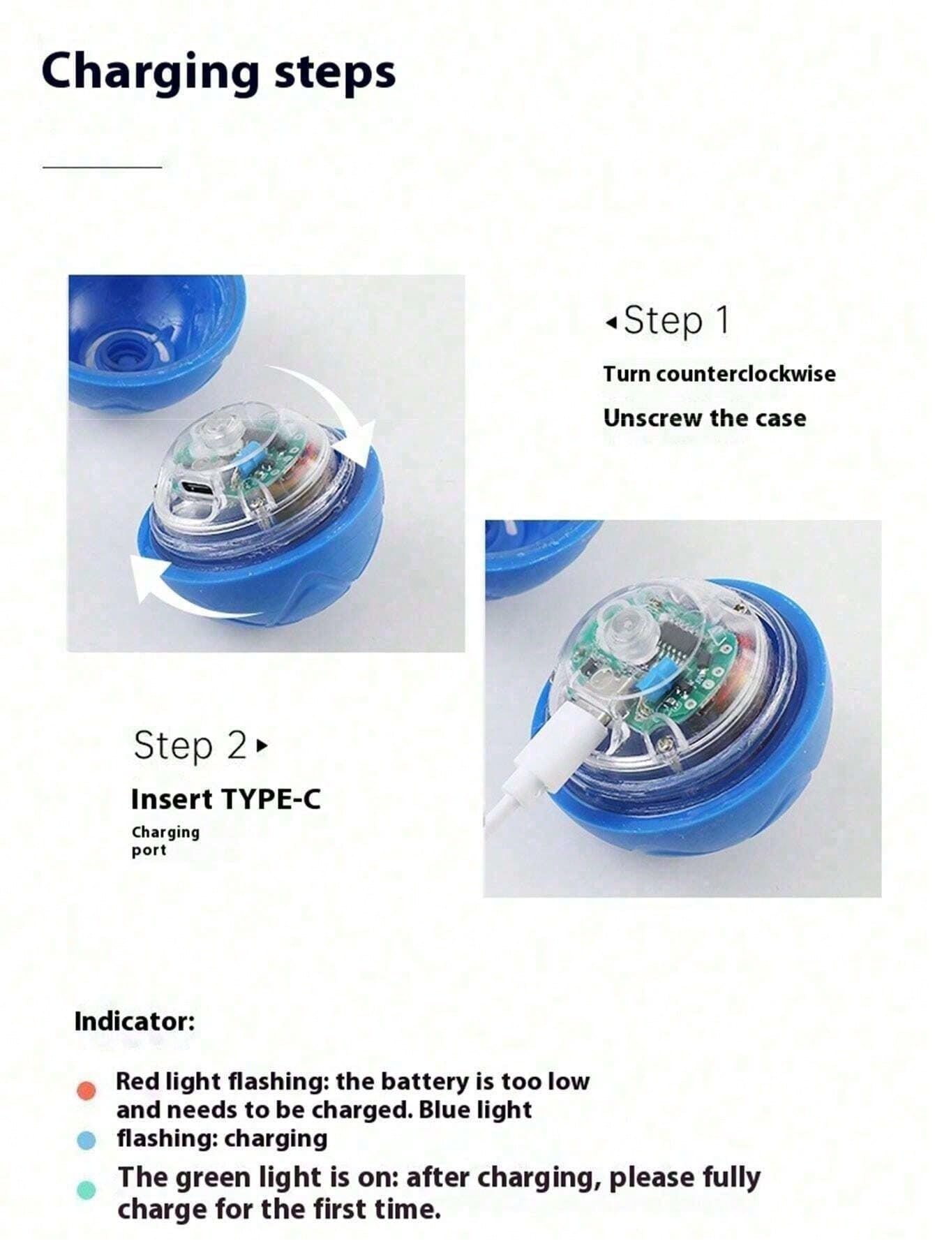 1pc Smart Dog Toy Ball, Electronic Interactive Pet Toy, Moving Ball, USB Auto Moving Bouncing, Puppy Birthday Gift. The Product Is Relatively Small, Available In 2 Colors, Not Recommended For Large Dogs, Can Be Used As Dog Toy, Cat Toy Or Outdoor Sports