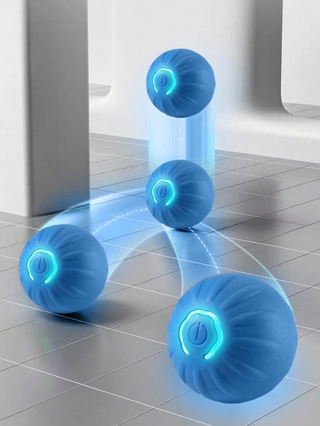 1pc Smart Dog Toy Ball, Electronic Interactive Pet Toy, Moving Ball, USB Auto Moving Bouncing, Puppy Birthday Gift. The Product Is Relatively Small, Available In 2 Colors, Not Recommended For Large Dogs, Can Be Used As Dog Toy, Cat Toy Or Outdoor Sports