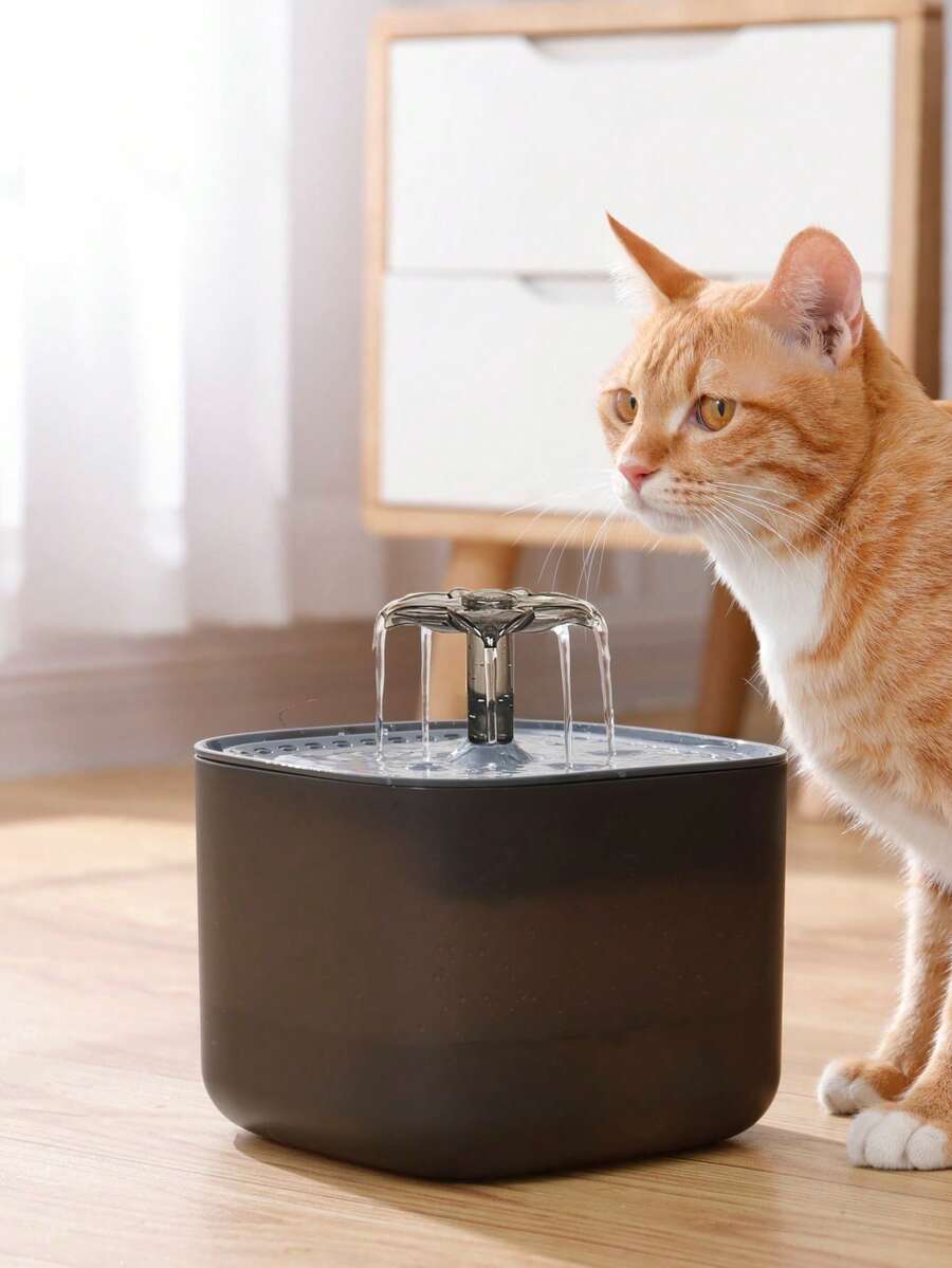 3L automatic pet water fountain in multicolor PP material with USB power cable for cats and dogs