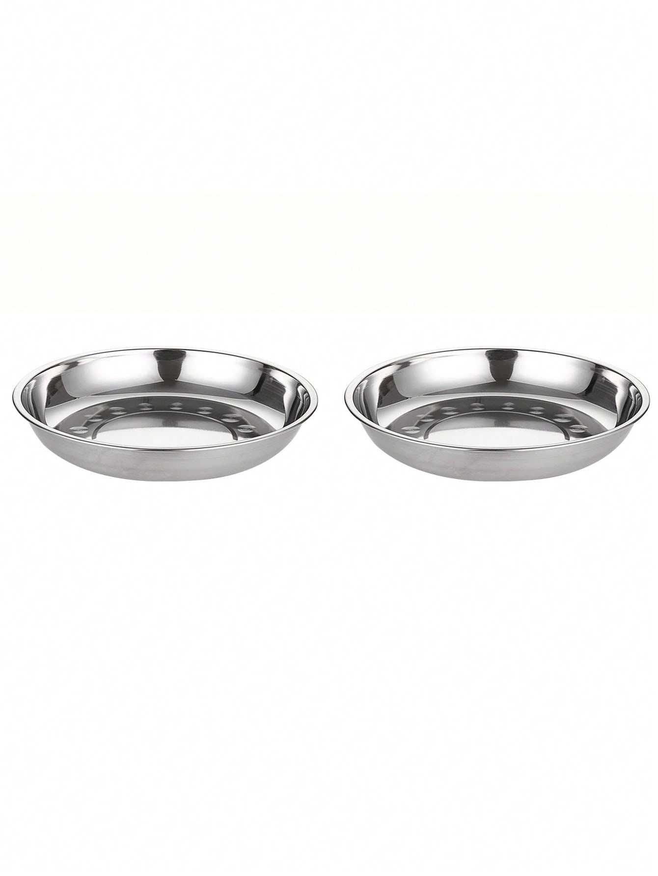 1/2/5PCS Stainless Steel Cat Bowl, 5.9 Inch Tub Pet Dish, Wide And Shallow Design Fits Cat Whiskers, Easy To Clean For Cats And Puppies, Large Diameter Pet Food And Water Bowl, Safe Dishwasher Safe Material.