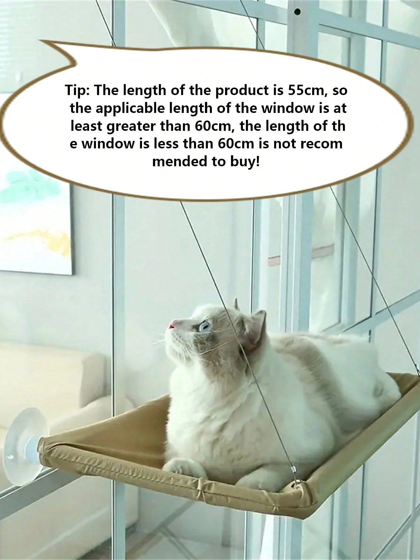 1pc Cat Hammock Hanging Cat Bed Window Pet Bed For Cats Small Dogs Sunny Window Seat Mount With Blanket Bearing 5kg Pet Accessories