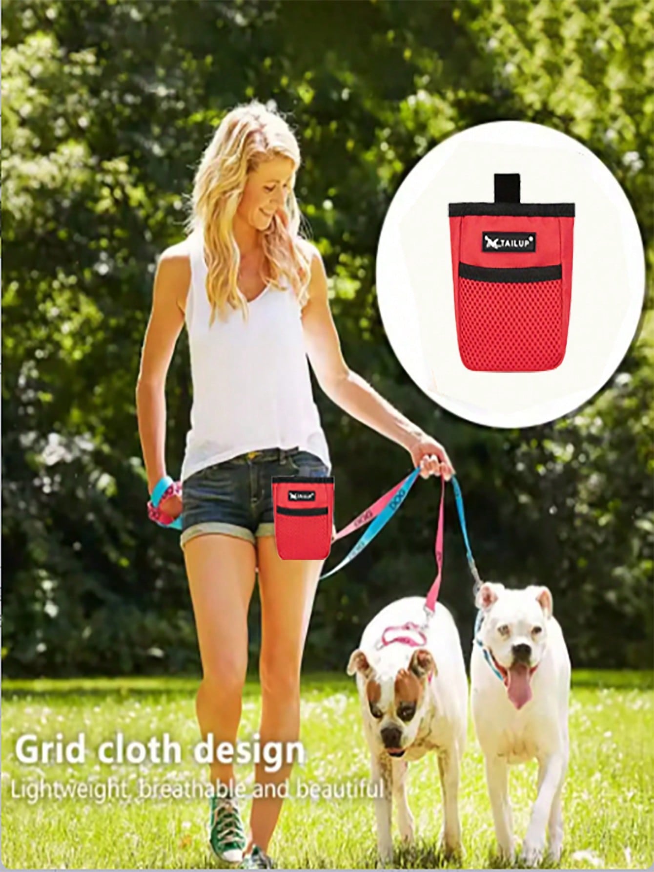 Pet Dog Treat Pouch, Puppy Training Treat Waist Pack, Pet Food Pocket Waist Bag, Puppy Training Treat Lure Dog Snack Bag, Dog Walking Bag