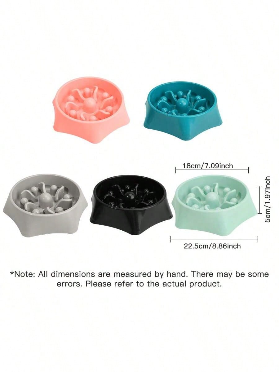 New Pet Cat High Foot Bowls, Protect Neck Vertebra, Spill-Proof Plastic Slanted Cat/Dog Food Feeder Dishes