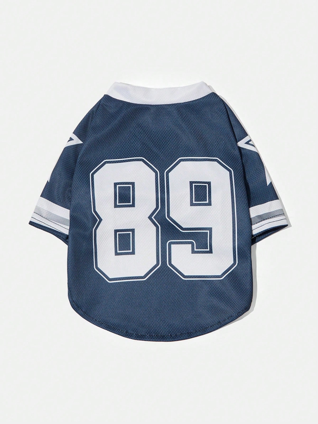 1pc Pet Cat/Dog Versatile Blue Numbered Star Print Stylish Sports Jersey T-Shirt